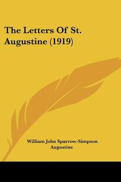 portada the letters of st. augustine (1919) (en Inglés)