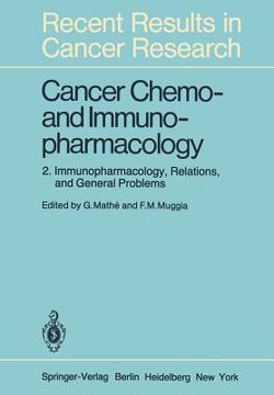 portada cancer chemo- and immunopharmacology: 2: immunopharmacology, relations, and general problems (in English)