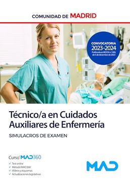 portada Tecnico/A en Cuidados Auxiliares de Enfermeria de la Comunidad de Madrid