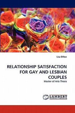 portada relationship satisfaction for gay and lesbian couples (en Inglés)