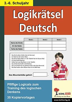 portada Logikrätsel Deutsch Pfiffige Logicals zum Training des logischen Denkens (en Alemán)