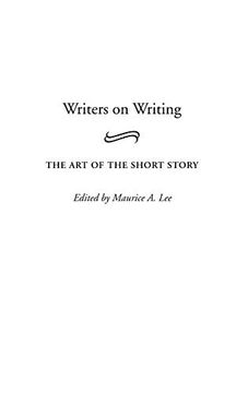 portada Writers on Writing: The art of the Short Story (in English)