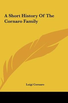 portada a short history of the cornaro family (en Inglés)