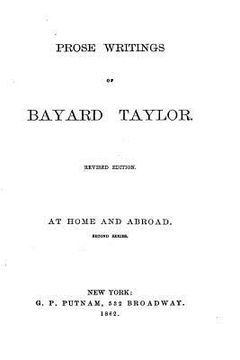 portada Prose Writings of Bayard Taylor (en Inglés)