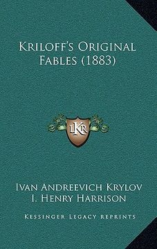 portada kriloff's original fables (1883)