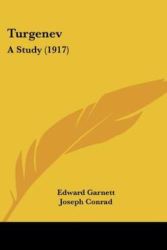 portada turgenev: a study (1917) (in English)