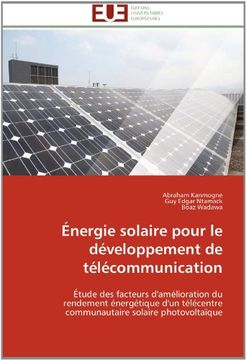 portada Energie Solaire Pour Le Developpement de Telecommunication