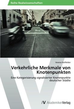portada Verkehrliche Merkmale Von Knotenpunkten