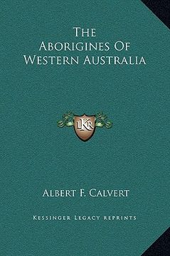 portada the aborigines of western australia (en Inglés)