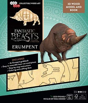 portada Incredibuilds: Fantastic Beasts and Where to Find Them: Erumpent Book and 3d Wood Model 