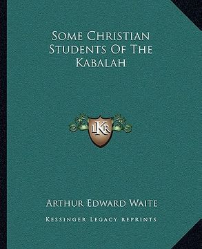 portada some christian students of the kabalah (in English)