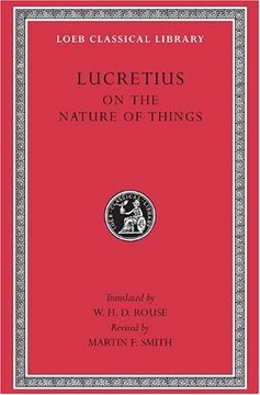 portada Lucretius: On the Nature of Things (Loeb Classical Library no. 181) (in English)