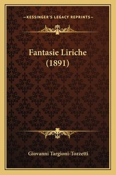 portada Fantasie Liriche (1891) (en Italiano)