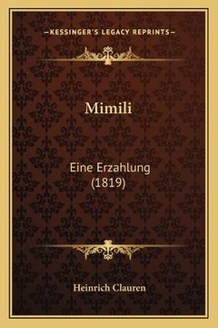 portada Mimili: Eine Erzahlung (1819) (en Alemán)