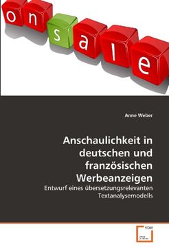 portada Anschaulichkeit in deutschen und französischen Werbeanzeigen