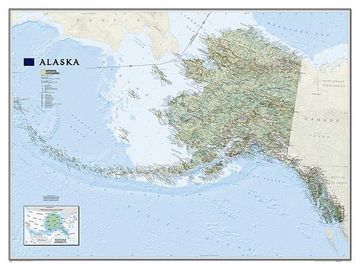 portada National Geographic Alaska Wall Map (40.5 X 30.25 In)