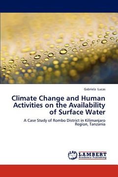 portada climate change and human activities on the availability of surface water (en Inglés)