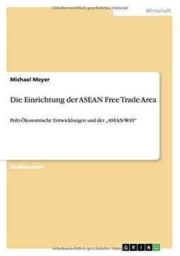 portada Die Einrichtung der ASEAN Free Trade Area