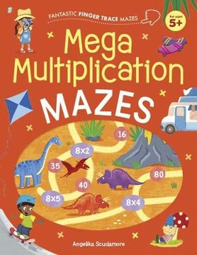 portada Fantastic Finger Trace Mazes: Mega Multiplication Mazes 