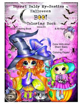portada Sherri Baldy My-Besties TM Halloween Coloring Book BOO! (en Inglés)