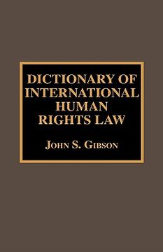 portada dictionary of international human rights law (en Inglés)