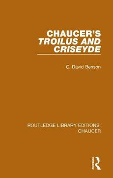 portada Chaucer's Troilus and Criseyde (Routledge Library Editions: Chaucer) (in English)