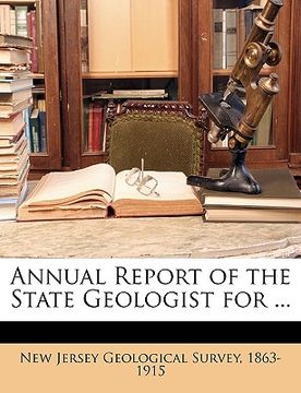 portada annual report of the state geologist for ...