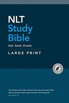 portada Nlt Study Bible Large Print (Red Letter, Hardcover, Indexed) (en Inglés)