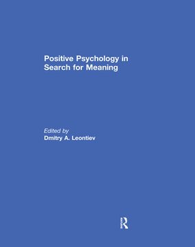 portada Positive Psychology in Search for Meaning (en Inglés)