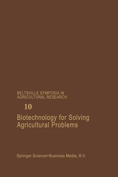 portada Biotechnology for Solving Agricultural Problems (in English)