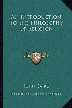 portada an introduction to the philosophy of religion (en Inglés)