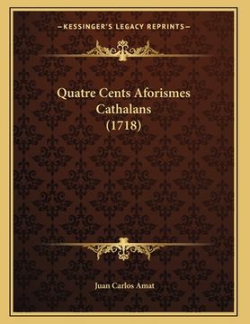 portada Quatre Cents Aforismes Cathalans (1718) (en Latin)