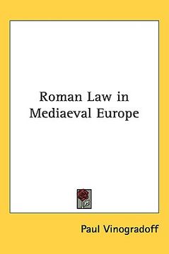 portada roman law in mediaeval europe (en Inglés)