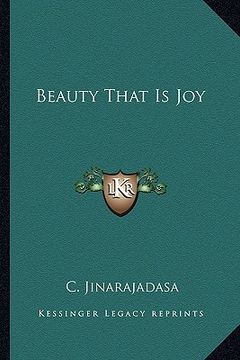 portada beauty that is joy (en Inglés)