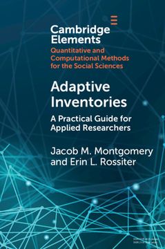 portada Adaptive Inventories: A Practical Guide for Applied Researchers (Elements in Quantitative and Computational Methods for the Social Sciences) (in English)