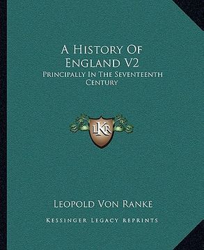 portada a history of england v2: principally in the seventeenth century