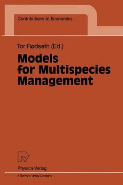 portada models for multispecies management (in English)