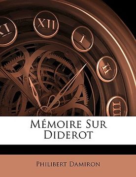 portada Mémoire Sur Diderot (en Francés)