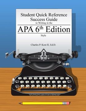 portada Student Quick Reference Success Guide to Writing in the Apa 6th Edition Style (en Inglés)