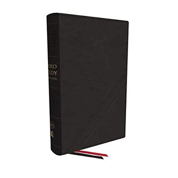 portada Kjv, Word Study Reference Bible, Bonded Leather, Black, red Letter, Thumb Indexed, Comfort Print: 2,000 Keywords That Unlock the Meaning of the Bible (in English)
