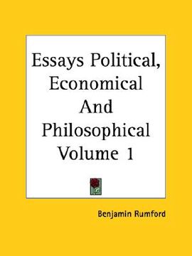 portada essays political, economical and philosophical volume 1 (en Inglés)