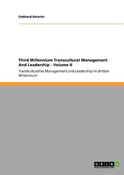 portada third millennium transcultural management and leadership - volume ii (en Inglés)