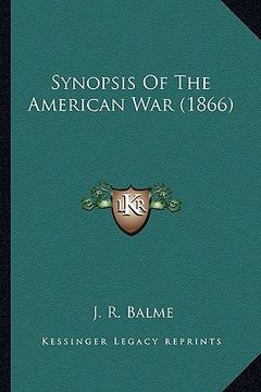 portada synopsis of the american war (1866) (in English)