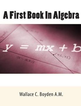 portada A First Book In Algebra (in English)