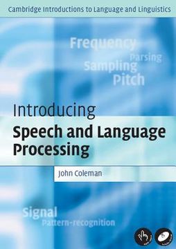 portada introducing speech and language processing [with cdrom] (in English)