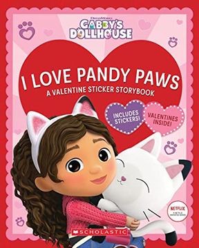 portada I Love Pandy Paws: A Valentine Sticker Storybook (Dreamworks: Gabby'S Dollhouse) (in English)