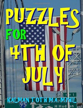 portada Puzzles for 4th of July: 133 Large Print Themed Word Search Puzzles