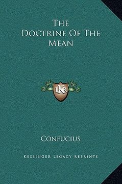 portada the doctrine of the mean (en Inglés)