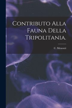 portada Contributo Alla Fauna Della Tripolitania. (en Inglés)
