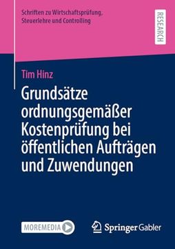 portada Grundsätze Ordnungsgemäßer Kostenprüfung bei Öffentlichen Aufträgen und Zuwendungen (in German)